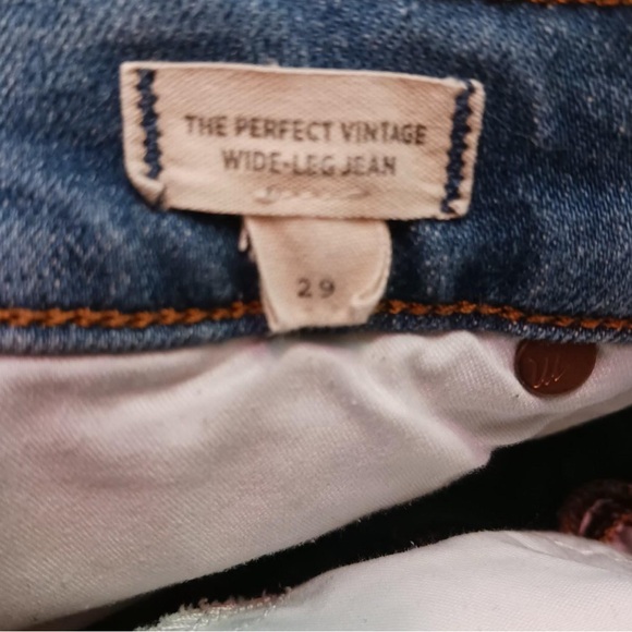 Madewell Perfect Vintage Wide Leg Jeans, size 29 - Picture 6 of 6